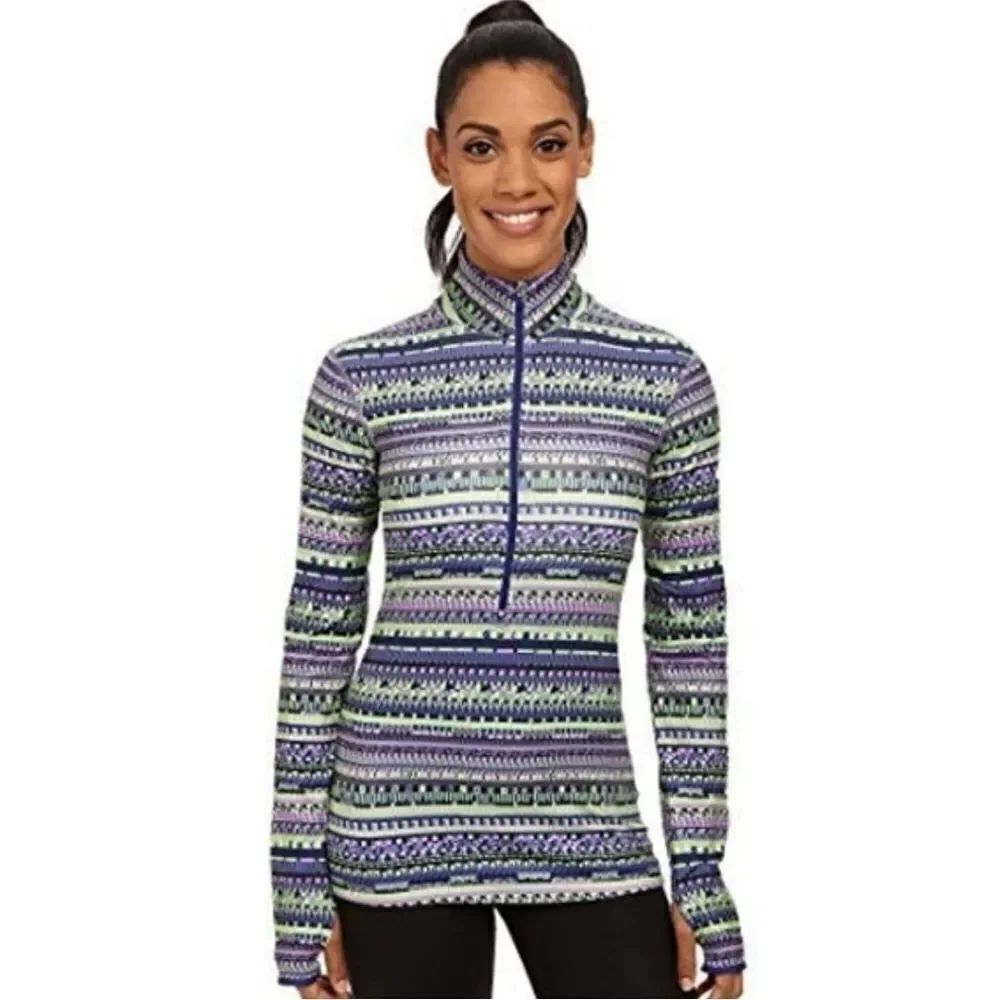 Nike Pro Warm Patterned Half Zip Jacket